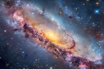 Big galaxy in space