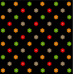 seamless pattern with flowers digital design.