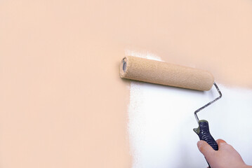 close up of the paint decoration in trendy color
