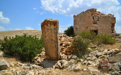 Abrenk Church and Monastery, located 5 km away from Ucpinar Village of Tercan district of Erzincan in Turkey, was built in the 19th century. The Church inside the walls