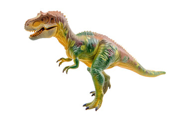 Obraz premium Tyrannosaurus rex dinosaur toy. Transparent background