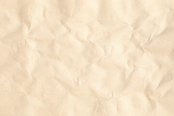 Crumpled brown background paper texture