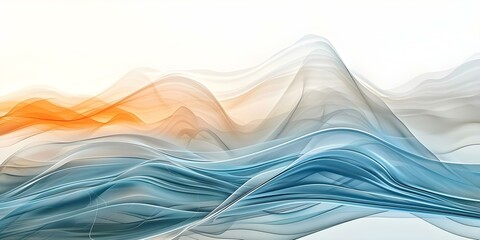 Visualizing Stock Market Data with Wide Ripple Curve Design. Concept Stock Market Data, Visualization, Wide Ripple Curve Design, Data Analysis, Financial Trends