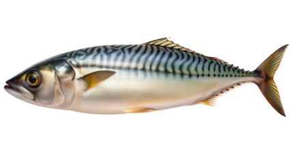 A large fish with a black stripe on its side