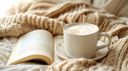 Cozy Night In Capture a mug of warm milk with a knitted