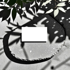 Mock-up, business card, design. Generative AI
