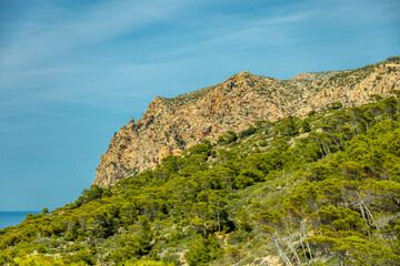 Kleine, aber feine Wanderung auf den Küstenweg Pass D'en Grau in der Küstenstadt Sant Elm im Süden der Balleareninsel Mallorca - Spanien
