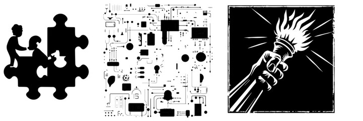 black and white background