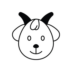 Goat vector icon