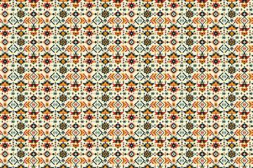 Colorful Geometric Tribal Pattern