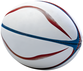 A rugby ball. Isolated transparent background