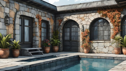 Real Estate House with Pool