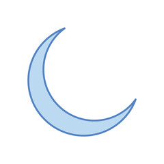 Crescent Moon vector icon