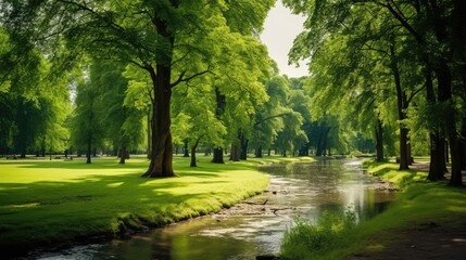 Fototapeta premium spring in the park