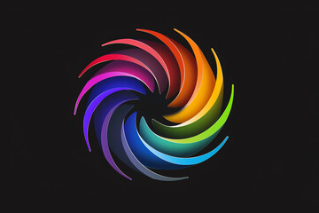 colorful logo, AI generated