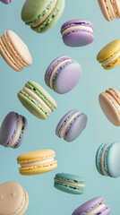 fallen macaroons, AI generated