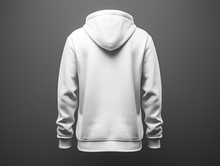 white hoodie mockup back views, shape of the hoodie without body