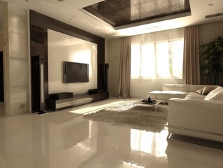clean modern living room