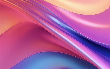 Obraz premium Swirling waves of vibrant colors create an abstract background design