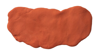 PNG Color beige brown terracotta plasticine modelling clay handmade texture frame isolated on...