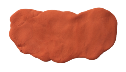 PNG Color beige brown terracotta plasticine modelling clay handmade texture frame isolated on transparent background.