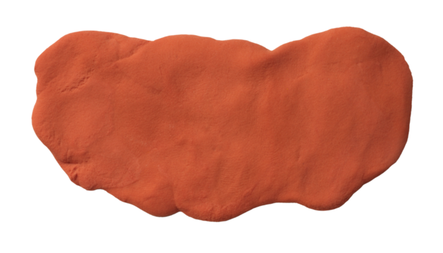 PNG Color beige brown terracotta plasticine modelling clay handmade texture frame isolated on transparent background.