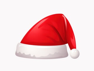 santa claus hat clipart on white background