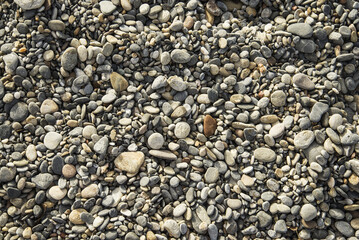 Pebbles on the beach of Chania