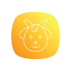 Goat vector icon