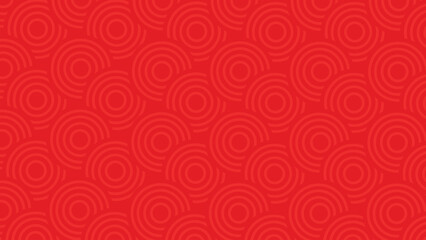 3D Vector Circles Minimalist red Abstract Background 