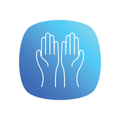 Praying Hands  vector icon
