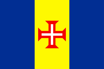 Obraz premium Flag of Autonomous Region of Madeira, Portugal