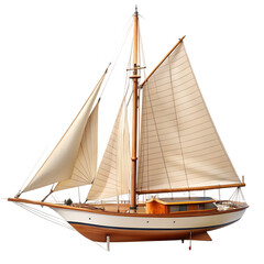 Obraz premium Wooden sailing ship