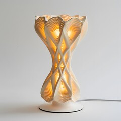 Imagine a lamp with a base crafted from 3D-printed