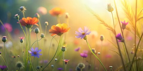 Obraz premium field of flowers wallpapers