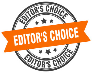 editor's choice stamp. editor's choice label on transparent background. round sign