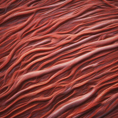 Abstract Illustration of Muscle Fiber Texture in Vivid Detail for Scientific and Medical Concepts