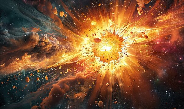 big bang explosion, cosmic event