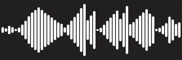 Isolated sound wave audio vector