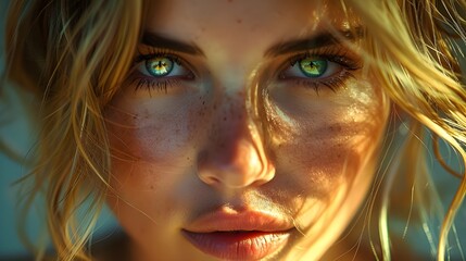 Closeup Shot of a Beautiful Girl: High-Resolution Portrait