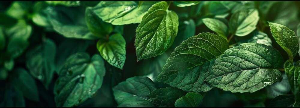 Lush green nature background perfect for design projects and presentations, serene and refreshing