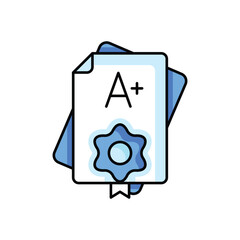 Grade Sheet vector icon