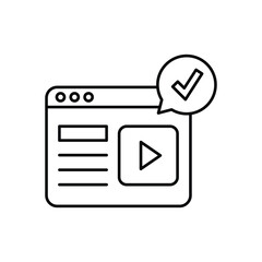 Video vector icon