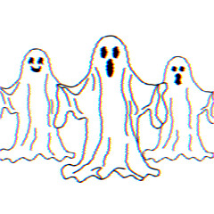 illustration of a halloween ghost