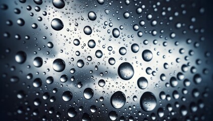 Water Drops on Glass