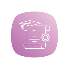Certificate vector icon
