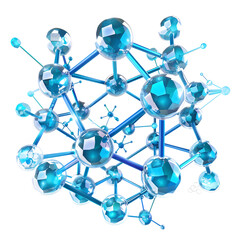 Intricately Detailed Depiction of ZnCl2 Zinc Chloride Atomic Structure