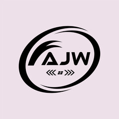 AJW letter logo Design. AJW Simple and modern monogram logo. AJW Abstract Alphabet vector Design.