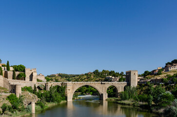 View of the medieval city Toledo in Spain