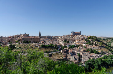 Fototapeta premium View of the medieval city Toledo in Spain